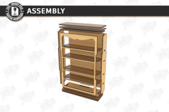 Miniature Bookshelves Laser Cut | Mini Bookcase SVG | CNC Product Image 3