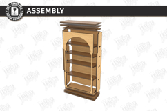 Miniature Bookshelves Laser Cut | Mini Bookcase SVG | CNC Product Image 3