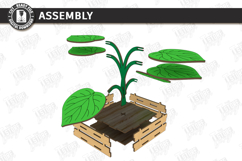 Wooden Plant Coasters Laser Cut Bundle | 3D Layered Monstera Product Image 28