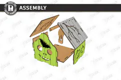 Halloween Haunted House Lantern Laser Cut | Candle Holder Product Image 4