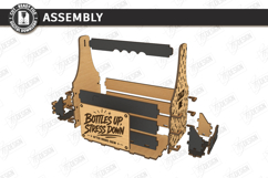 Wooden Beer Bottle Caddy Laser Cut Bundle | Father’s Day SVG Product Image 8