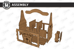 Wooden Beer Bottle Caddy Laser Cut Bundle | Father’s Day SVG Product Image 9