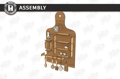 Kitchen Board Miniature Room Box Laser Cut Bundle | 3D Board Product Image 9