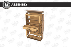 Miniature Bookshelves Laser Cut | Mini Bookcase SVG | CNC Product Image 3