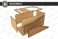 Desk Organizer Stand Laser Cut Bundle | Office Supplies Box Product Image 9