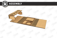 Couch Arm Tray Laser Cut | Sofa Armrest Tray Table | Home Product Image 3