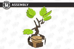 Wooden Plant Coasters Laser Cut Bundle | 3D Layered Monstera Product Image 29