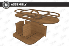 Outdoor Beer Picnic Table Laser Cut | Portable Drinks Holder Product Image 3
