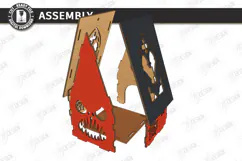 Halloween Haunted House Lantern Laser Cut | Candle Holder Product Image 4