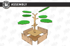 Wooden Plant Coasters Laser Cut Bundle | 3D Layered Monstera Product Image 30