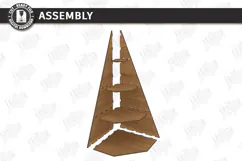 Christmas Tree Shelf Laser Cut | Christmas Tiered Tray | CNC Product Image 4