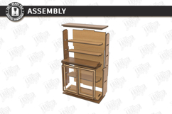 Miniature Bookshelves Laser Cut | Mini Bookcase SVG | CNC Product Image 3