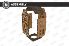 Christmas Village Nightlight Laser Cut | 3D House Lantern Product Image 4