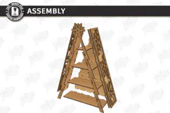 Christmas Tree Shelf Laser Cut | Christmas Tiered Tray | CNC Product Image 4