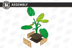 Wooden Plant Coaster Laser Cut | Leaf Cup Mat | 3D Layered Product Image 3