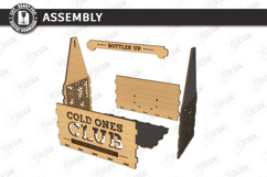 Wooden Beer Bottle Caddy Laser Cut | Father’s Day gift Idea Product Image 4