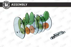 Acrylic Gradient Vase Laser Cut | Modern Acrylic Flower Vase Product Image 5