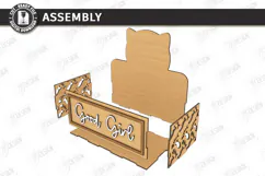 Pet Treat Organizer Laser Cut | Wooden Dog Cat Treat Station Product Image 3
