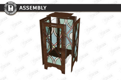 Stained Glass Floor Lamp Laser Cut | 3D Night Light | CNC Product Image 3
