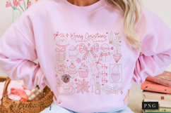 Doodle Merry Christmas Coquette PNG Product Image 8