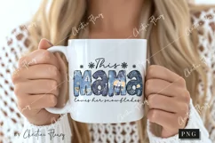 Christmas Mama Snowflakes PNG | Christmas PNG Product Image 2
