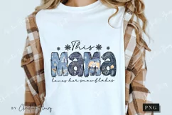 Christmas Mama Snowflakes PNG | Christmas PNG Product Image 3