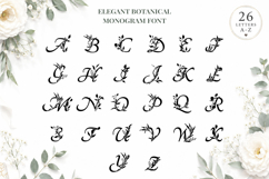 Elegant Botanical Monogram Alphabet Bundle Product Image 2
