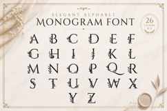 Elegant Floral Alphabet Monogram SVG Bundle Product Image 3