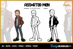 Assorted Men Illustrations Product Image 1