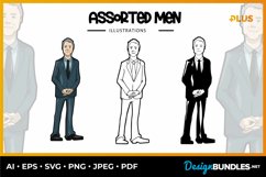Assorted Men Illustrations Product Image 1