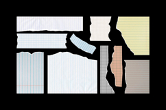 Assorted Ripped Paper Elements Product Image 6