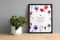 Assorted Watercolor Flowers Seamless Patterns Product Image 2