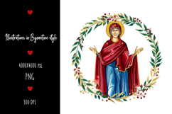 christening, vintage, religious, icon, communion, faith, sacrament, saviour, epiphany, christian, evangelical, orthodox, greek, art, saint, holy, king, baptism, confirmation, floral, religion, wreath, illustration, god, blessing, byzantine