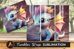Cute Baby Dragon Fantasy Character Illustration Product Image 1