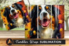 Halloween Dog Art Tumbler Png Design Product Image 1