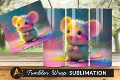 Colorful Mouse Tumbler Png With Big Eyes Product Image 1
