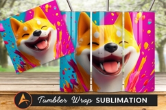 Joyful Shiba Inu With Vibrant Background Product Image 1