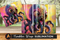 Grotesque Octopus Tongue Out Digital Art