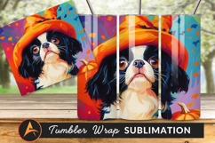 Halloween Dog In Witch Hat Digital Art Tumbler 