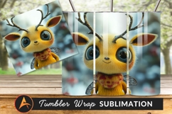 Cute Deer Bee Hybrid Creature Design Product Image 1