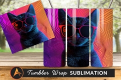 Cool Cat With Sunglasses Tumbler Png
