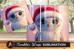Owl Wearing Santa Hat Tumbler Png Image Product Image 1