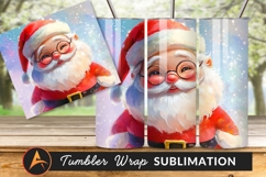 Cheerful Watercolor Santa Claus Ready For Christmas Tumbler Product Image 1