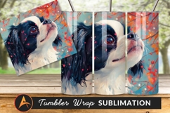 Japanese Chin Dog Portrait In Artistic Style Tumbler Product Image 1