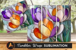 Abstract Floral Design Elegant Tumbler Png Image Product Image 1