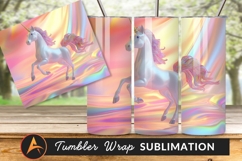 Prancing Unicorn Pearlescent Colors Tumbler Png Image Product Image 1