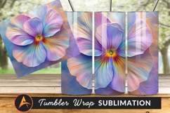 Abstract Floral Art Pastel Flower Background Tumbler Png Product Image 1