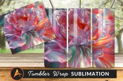 Iridescent Rose Close Up Artistic Design Element Tumbler Product Image 1