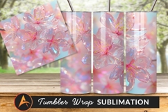 Crystal Sakura Flowers Delicate Pink Hues Tumbler Product Image 1