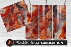 Red Agate Stone Texture Natural Tumbler Png Product Image 1